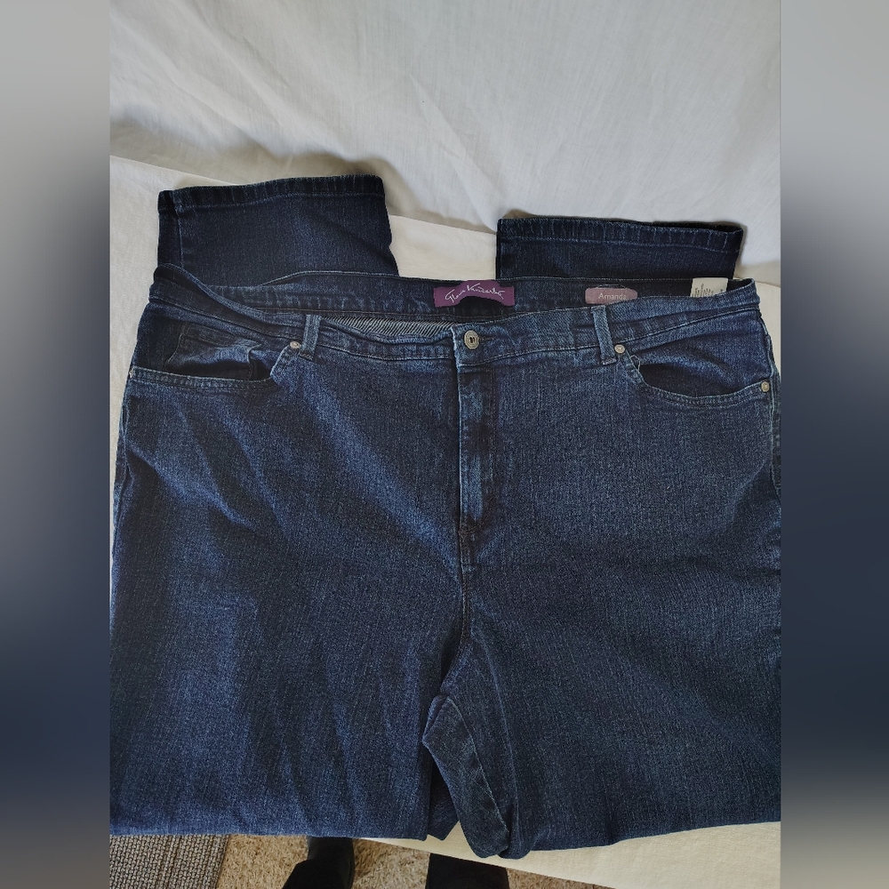 Gloria Vanderbilt Dark Blue Women Jeans